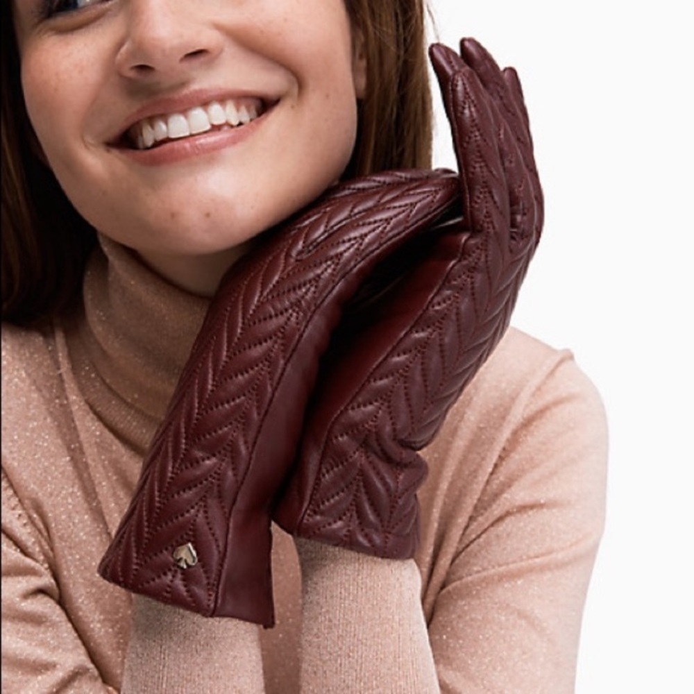 Kate Spade purple gloves